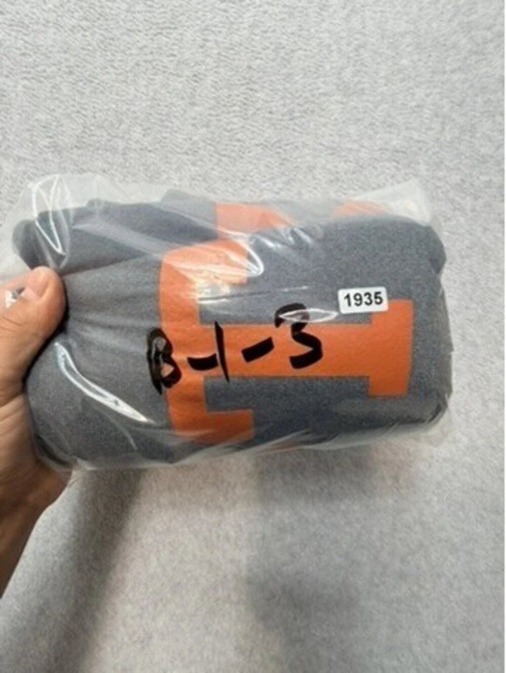 Russell Athletic Sweatpants L Gray Orange Texas Longhorn Graphic Fleece Joggers